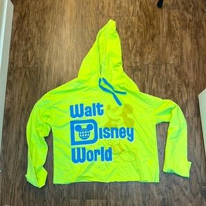 Walt Disney World Neon Crop Hoodie